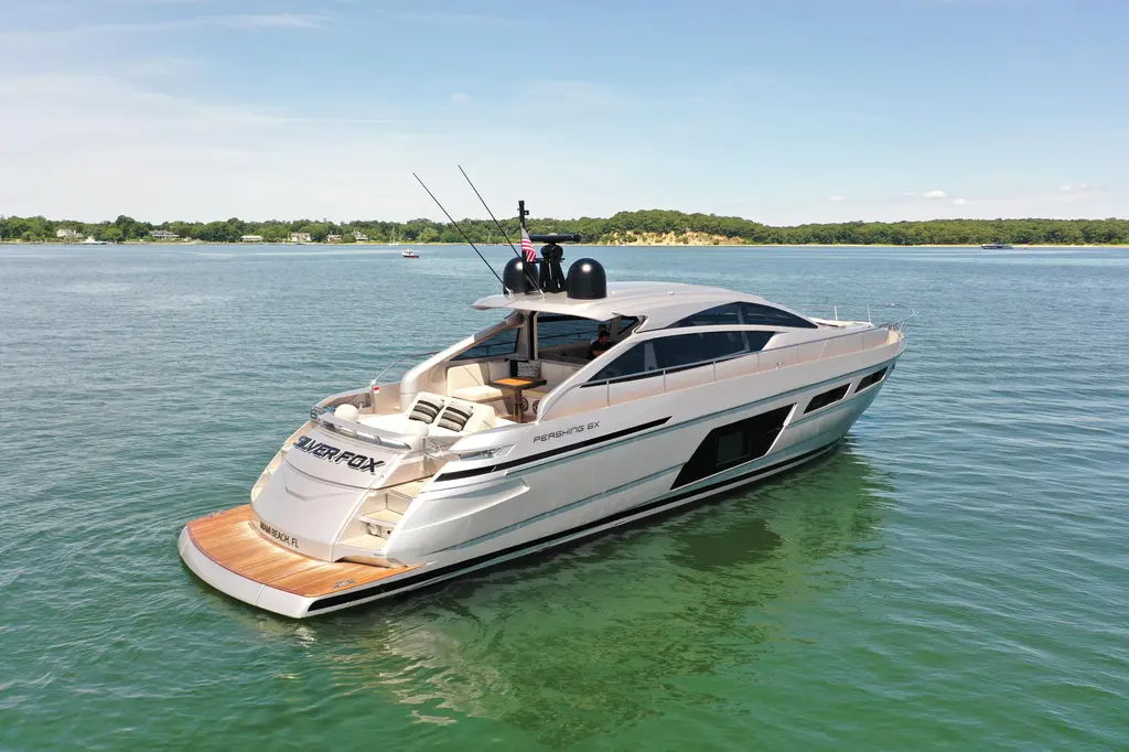 SILVER FOX 2022 Pershing 6X Yacht For Sale in Miami Beach FL SILVER FOX 2022 Pershing 6X Yacht For Sale in Miami Beach FL