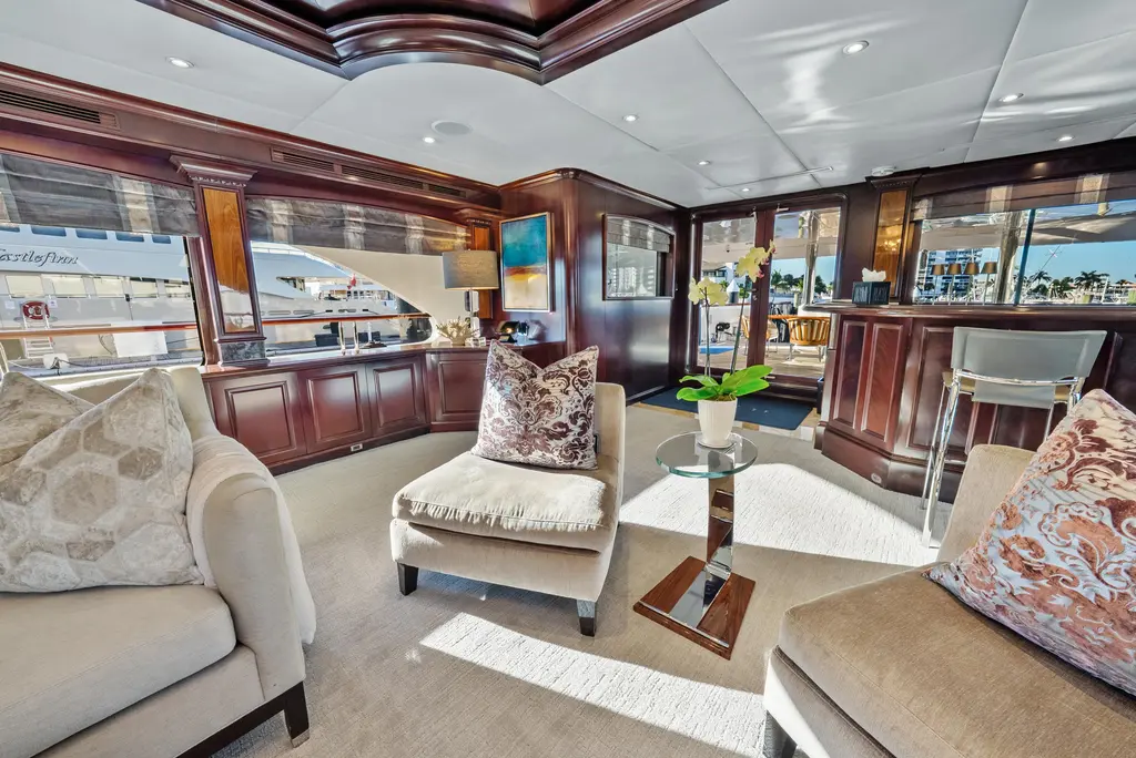 NICOLE EVELYN 2005 Trinity Yachts Tri-Deck Yacht For Sale in Highlands NJ NICOLE EVELYN 2005 Trinity Yachts Tri-Deck Yacht For Sale in Highlands NJ