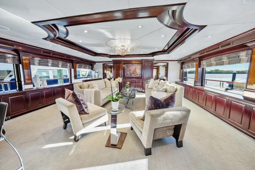 NICOLE EVELYN 2005 Trinity Yachts Tri-Deck Yacht For Sale in Highlands NJ NICOLE EVELYN 2005 Trinity Yachts Tri-Deck Yacht For Sale in Highlands NJ