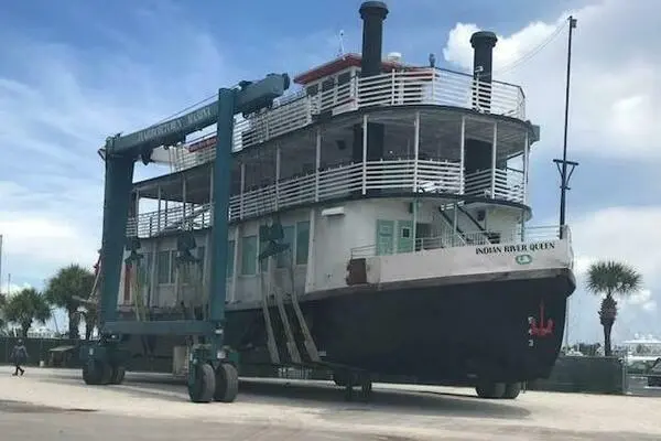 INDIAN RIVER QUEEN 1984 Custom Paddle Wheel Yacht For Sale in Cocoa Beach FL INDIAN RIVER QUEEN 1984 Custom Paddle Wheel Yacht For Sale in Cocoa Beach FL