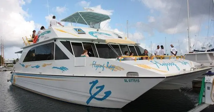 Flying Ray 2000 Custom Offshore Passenger Power Catamaran Yacht For Sale in St Lucia Flying Ray 2000 Custom Offshore Passenger Power Catamaran Yacht For Sale in St Lucia