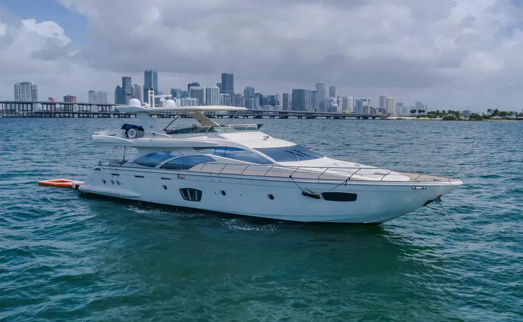 Thinks It's His Too 2008 Azimut 75 Yacht For Sale in Miami FL Thinks It's His Too 2008 Azimut 75 Yacht For Sale in Miami FL