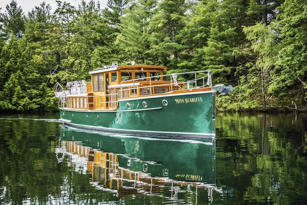 Miss Scarlett 1929 Gidley 52 Retro Modern Motor Yacht Yacht For Sale in Alexandria Bay NY Miss Scarlett 1929 Gidley 52 Retro Modern Motor Yacht Yacht For Sale in Alexandria Bay NY