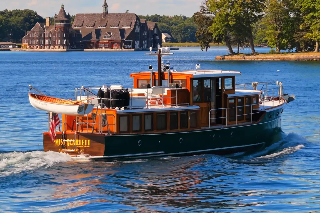 Miss Scarlett 1929 Gidley 52 Retro Modern Motor Yacht Yacht For Sale in Alexandria Bay NY Miss Scarlett 1929 Gidley 52 Retro Modern Motor Yacht Yacht For Sale in Alexandria Bay NY