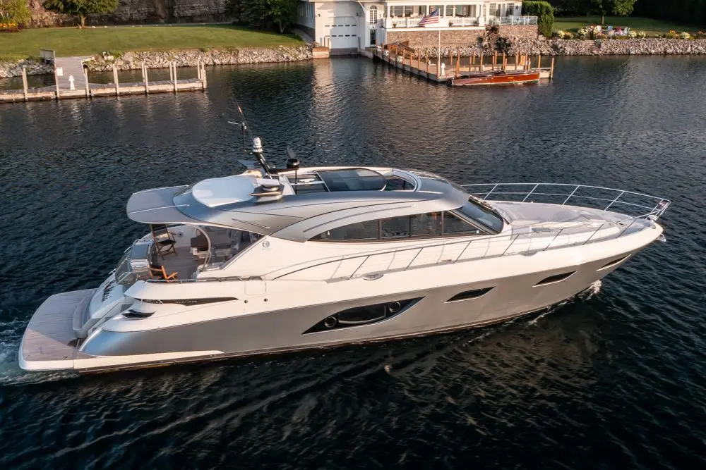 2022 riviera 6000 sport yacht platinum edition namari petoskey michigan for sale