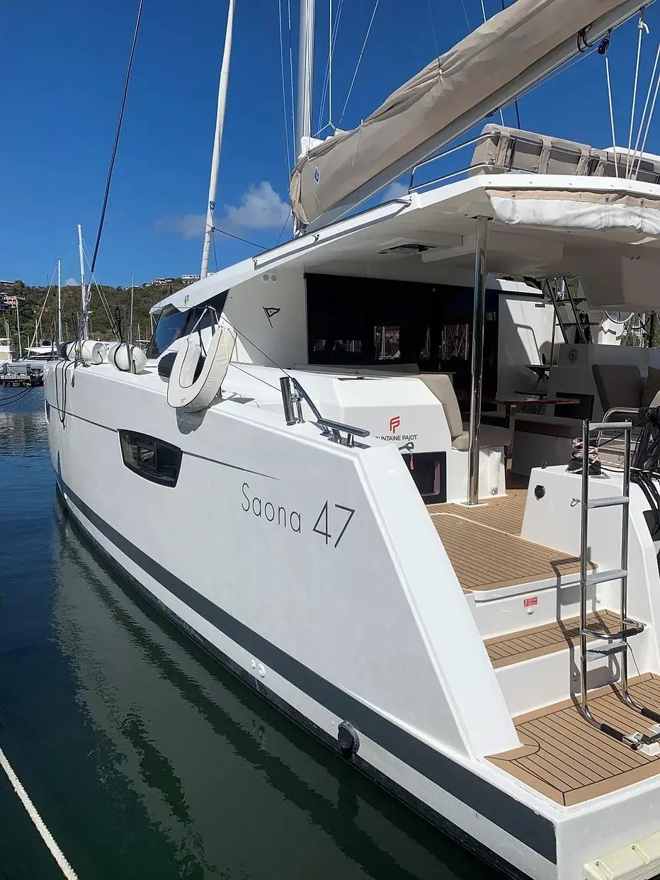 Hourglass 2020 Fountaine Pajot Saona 47 Maestro Yacht For Sale in St Thomas 