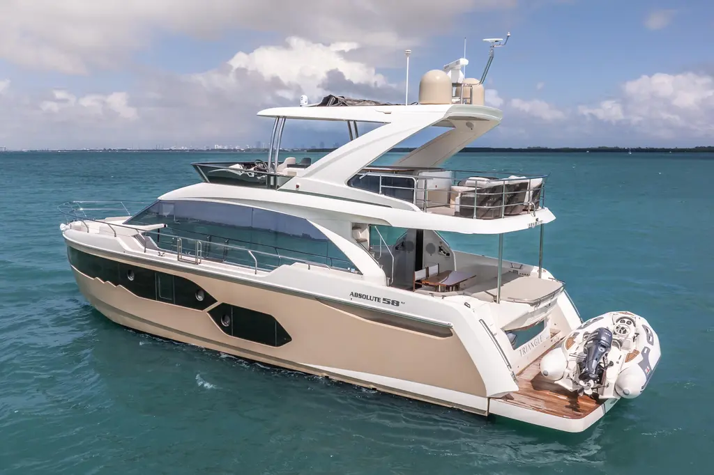 Triangle 2019 Absolute Yachts 58 Fly Yacht For Sale in Miami FL Triangle 2019 Absolute Yachts 58 Fly Yacht For Sale in Miami FL