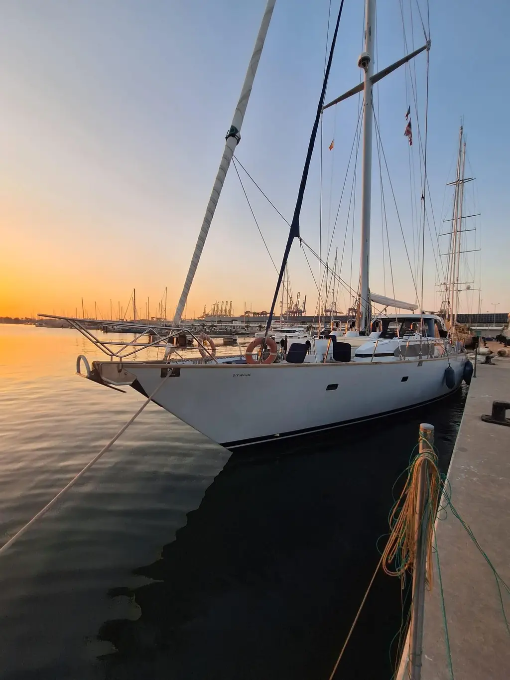 Wioleta 1991 Sparkman & Stephens Maxi 88 Cutter Sloop Yacht For Sale in Valencia ES-V