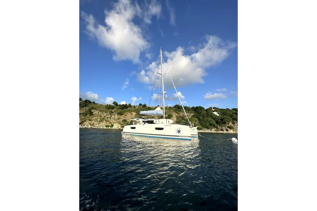 Knotty Cat (Previously Forever Young) 2022 Fountaine Pajot Tanna 47 Yacht For Sale in Tortola Sea Cows Bay Knotty Cat (Previously Forever Young) 2022 Fountaine Pajot Tanna 47 Yacht For Sale in Tortola Sea Cows Bay