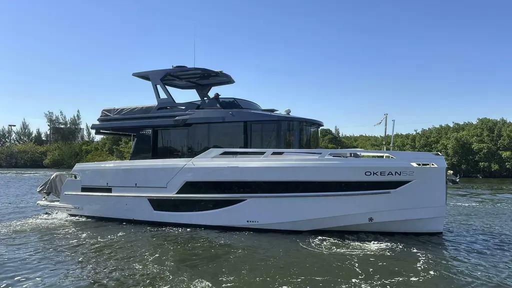 Mojo 2024 Okean 52 Flybridge Yacht For Sale in Dania Beach FL Mojo 2024 Okean 52 Flybridge Yacht For Sale in Dania Beach FL