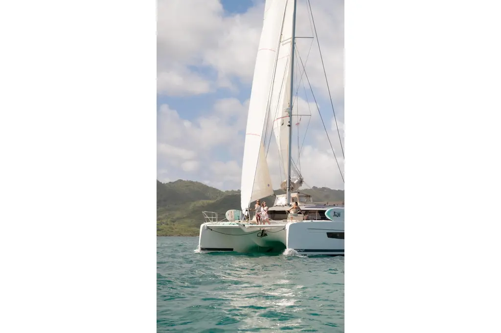 Beyond 2022 Fountaine Pajot Aura 51 Catamaran Yacht For Sale in Edgewater MD Beyond 2022 Fountaine Pajot Aura 51 Catamaran Yacht For Sale in Edgewater MD