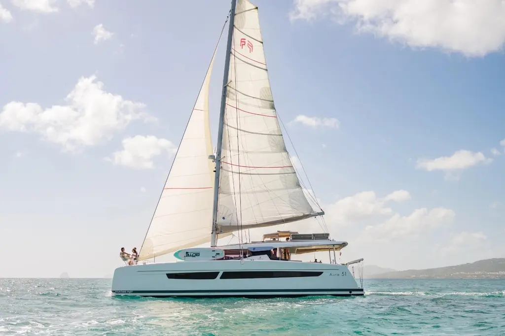 Beyond 2022 Fountaine Pajot Aura 51 Catamaran Yacht For Sale in Edgewater MD Beyond 2022 Fountaine Pajot Aura 51 Catamaran Yacht For Sale in Edgewater MD