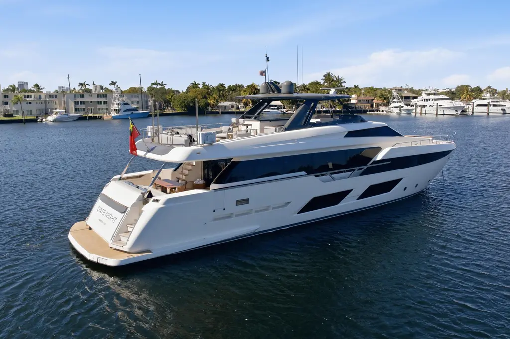Date Night 2018 Ferretti Yachts 920 Yacht For Sale in Montauk NY Date Night 2018 Ferretti Yachts 920 Yacht For Sale in Montauk NY