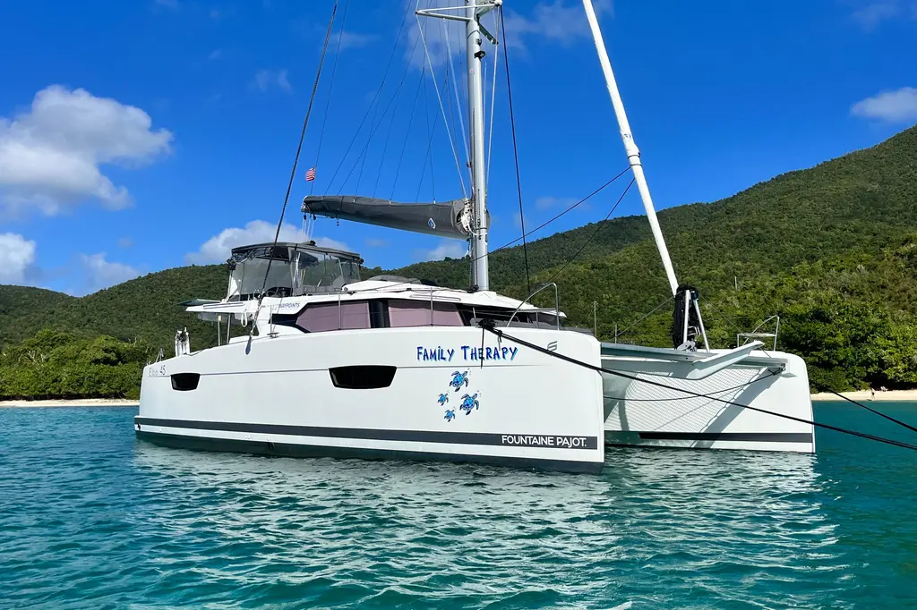 Family Therapy 2023 Fountaine Pajot Elba 45 Catamaran Yacht For Sale in St Thomas Family Therapy 2023 Fountaine Pajot Elba 45 Catamaran Yacht For Sale in St Thomas