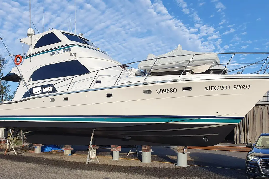 MEGISTI SPIRIT 2008 Custom 70 Flybridge Cruiser Yacht For Sale in Cairns QLD MEGISTI SPIRIT 2008 Custom 70 Flybridge Cruiser Yacht For Sale in Cairns QLD