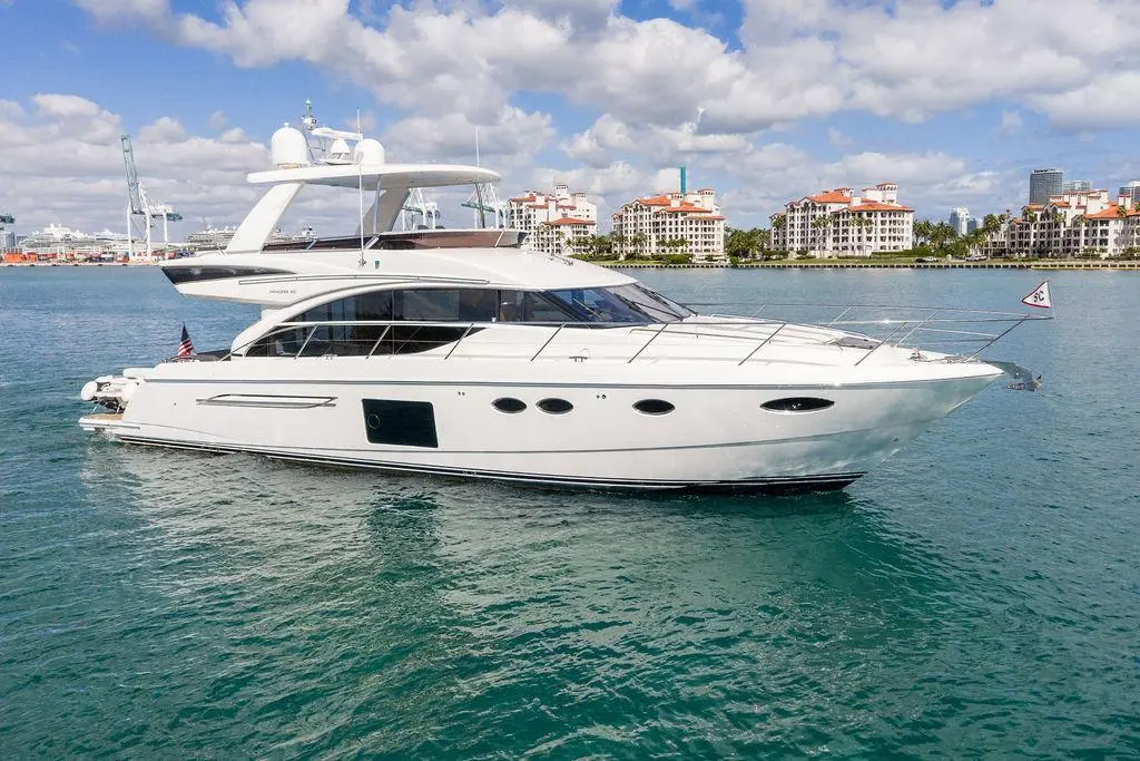One Life 2016 Princess 60 Flybridge Motor Yacht Yacht For Sale in Miami Beach FL