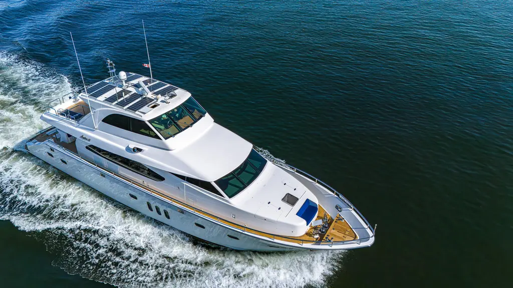 Miss Behaving 2007 Mystica 80 Skylounge Yacht For Sale in Vancouver BC Miss Behaving 2007 Mystica 80 Skylounge Yacht For Sale in Vancouver BC