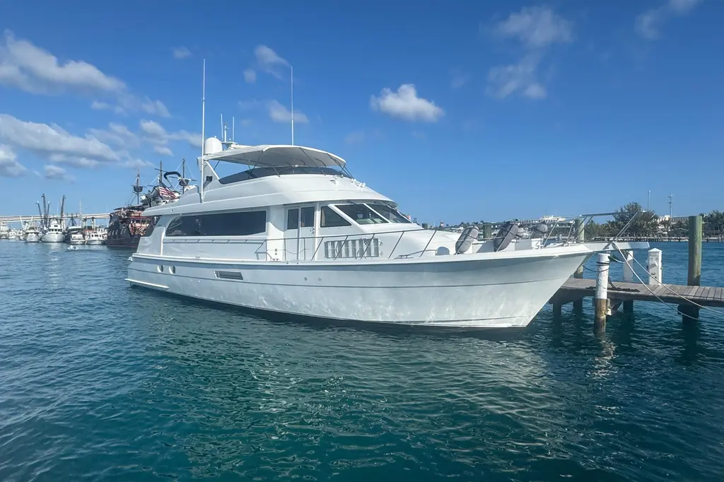 2000 hatteras 75 sport deck motor yacht island dancer fort lauderdale florida for sale