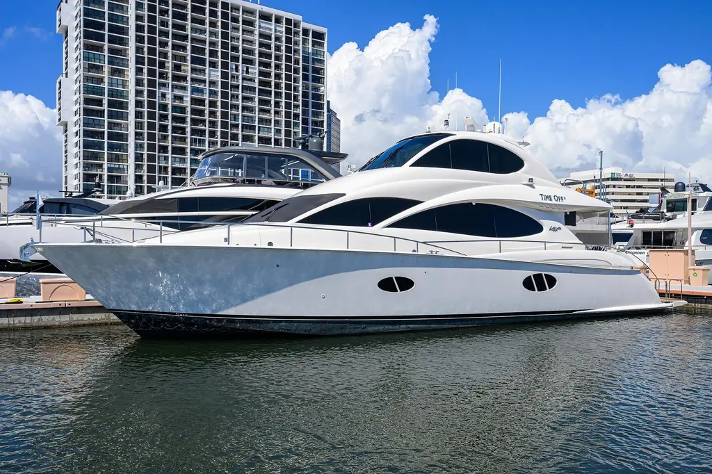 Time Off V 2005 Lazzara Yachts 68 Enclosed Bridge Yacht For Sale in Monmouth Beach NJ Time Off V 2005 Lazzara Yachts 68 Enclosed Bridge Yacht For Sale in Monmouth Beach NJ