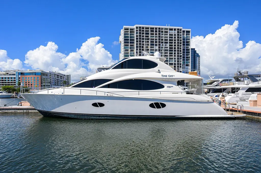 Time Off V 2005 Lazzara Yachts 68 Enclosed Bridge Yacht For Sale in Monmouth Beach NJ Time Off V 2005 Lazzara Yachts 68 Enclosed Bridge Yacht For Sale in Monmouth Beach NJ