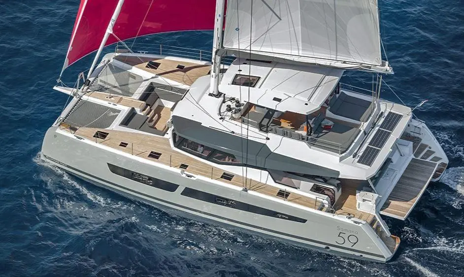 port to vino 2 2023 Fountaine Pajot Samana 59 Yacht For Sale in Tortola port to vino 2 2023 Fountaine Pajot Samana 59 Yacht For Sale in Tortola