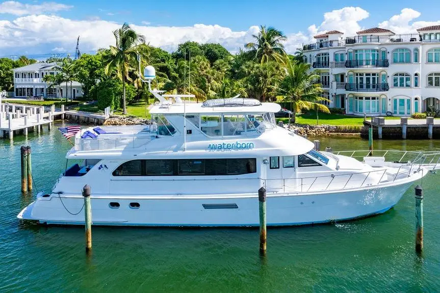 WATER BORN 2003 Hatteras 75 Cockpit Motor Yacht Yacht For Sale in Hillsboro Beach FL WATER BORN 2003 Hatteras 75 Cockpit Motor Yacht Yacht For Sale in Hillsboro Beach FL