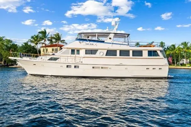 TOP GUN 1989 Hatteras 70 Motor Yacht Yacht For Sale in Hollywood FL TOP GUN 1989 Hatteras 70 Motor Yacht Yacht For Sale in Hollywood FL