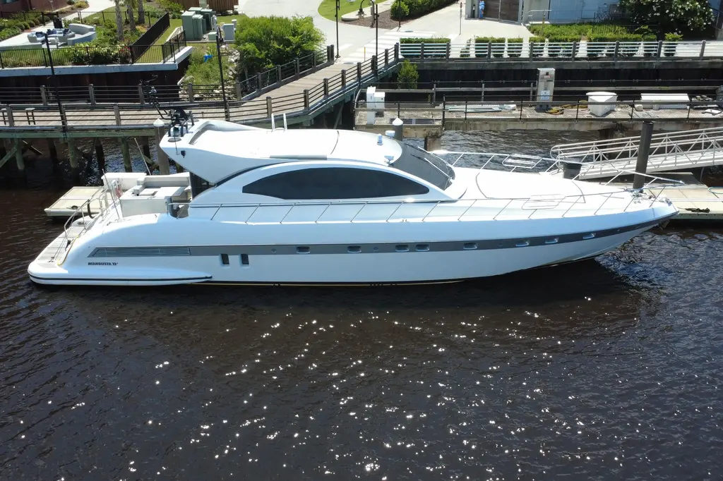 Double Down 2010 Mangusta 72 Express Yacht For Sale in Wilmington NC Double Down 2010 Mangusta 72 Express Yacht For Sale in Wilmington NC
