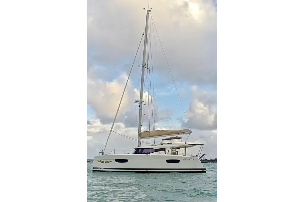 White Cap IV 2024 Fountaine Pajot Astrea 42 Catamaran Yacht For Sale in Boston MA White Cap IV 2024 Fountaine Pajot Astrea 42 Catamaran Yacht For Sale in Boston MA