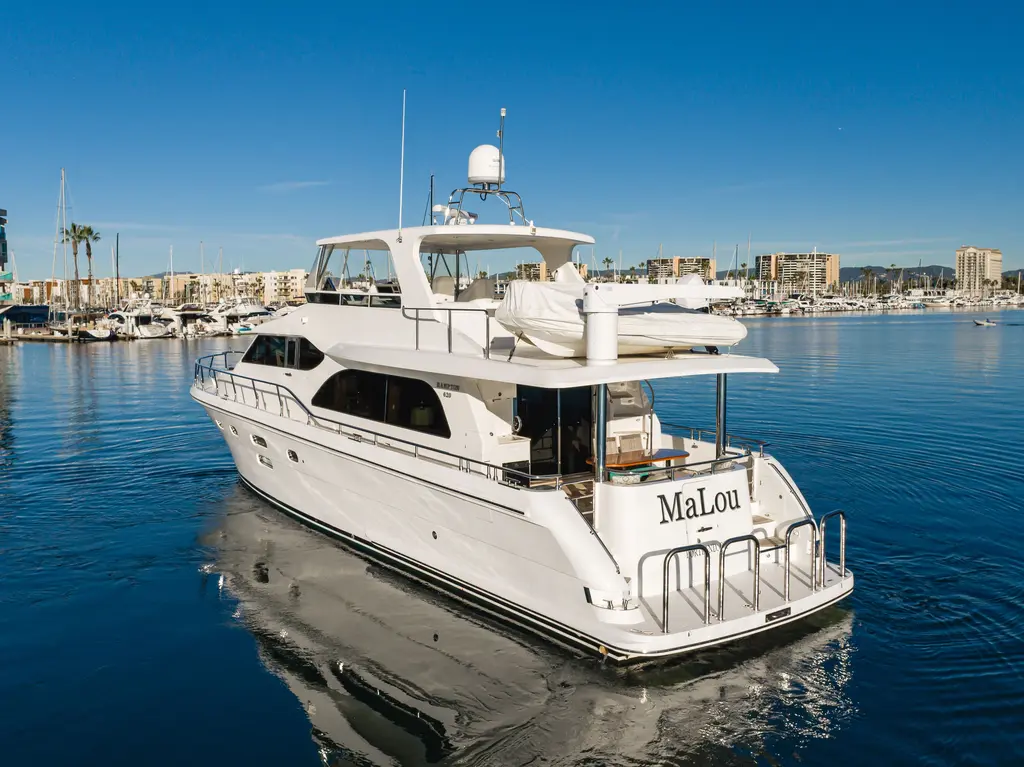 MALOU 2011 Hampton 620 Pilothouse Yacht For Sale in Marina del Rey CA MALOU 2011 Hampton 620 Pilothouse Yacht For Sale in Marina del Rey CA