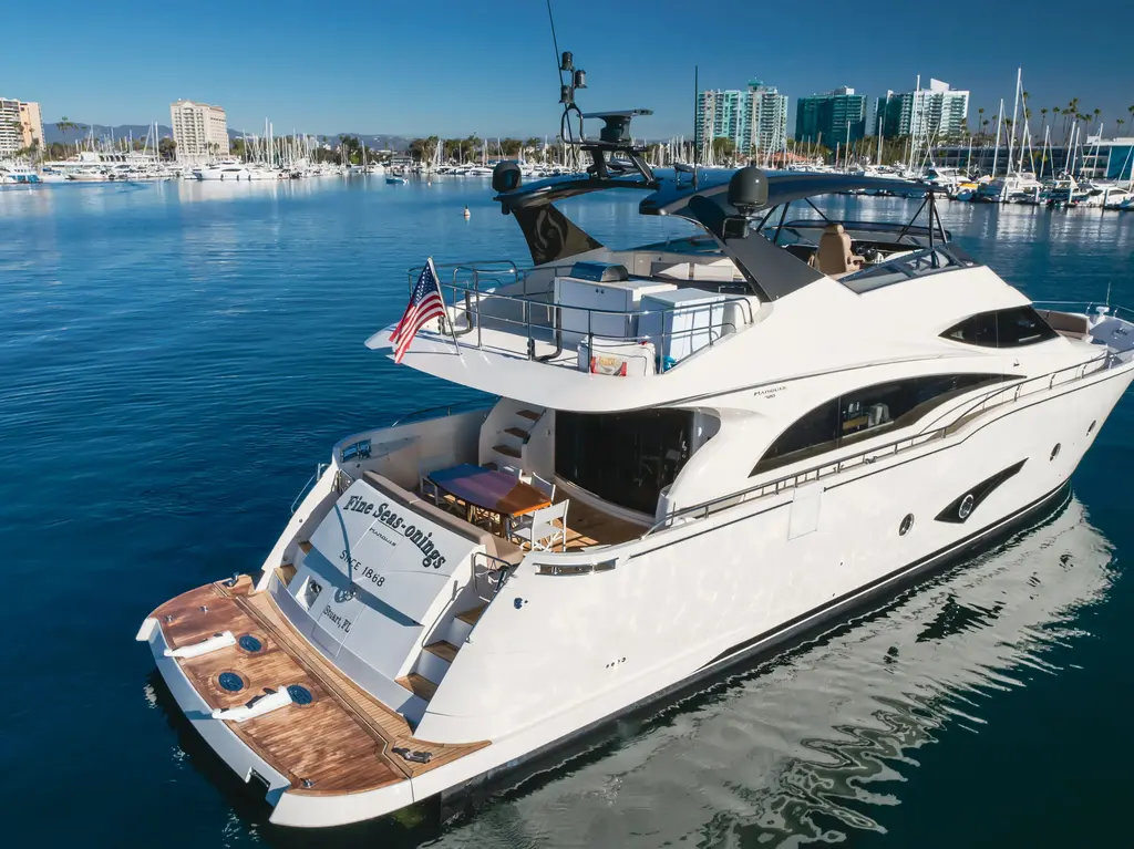 FINE SEAS-ONINGS 2018 Marquis 720 Fly Yacht For Sale in Marina del Rey CA FINE SEAS-ONINGS 2018 Marquis 720 Fly Yacht For Sale in Marina del Rey CA