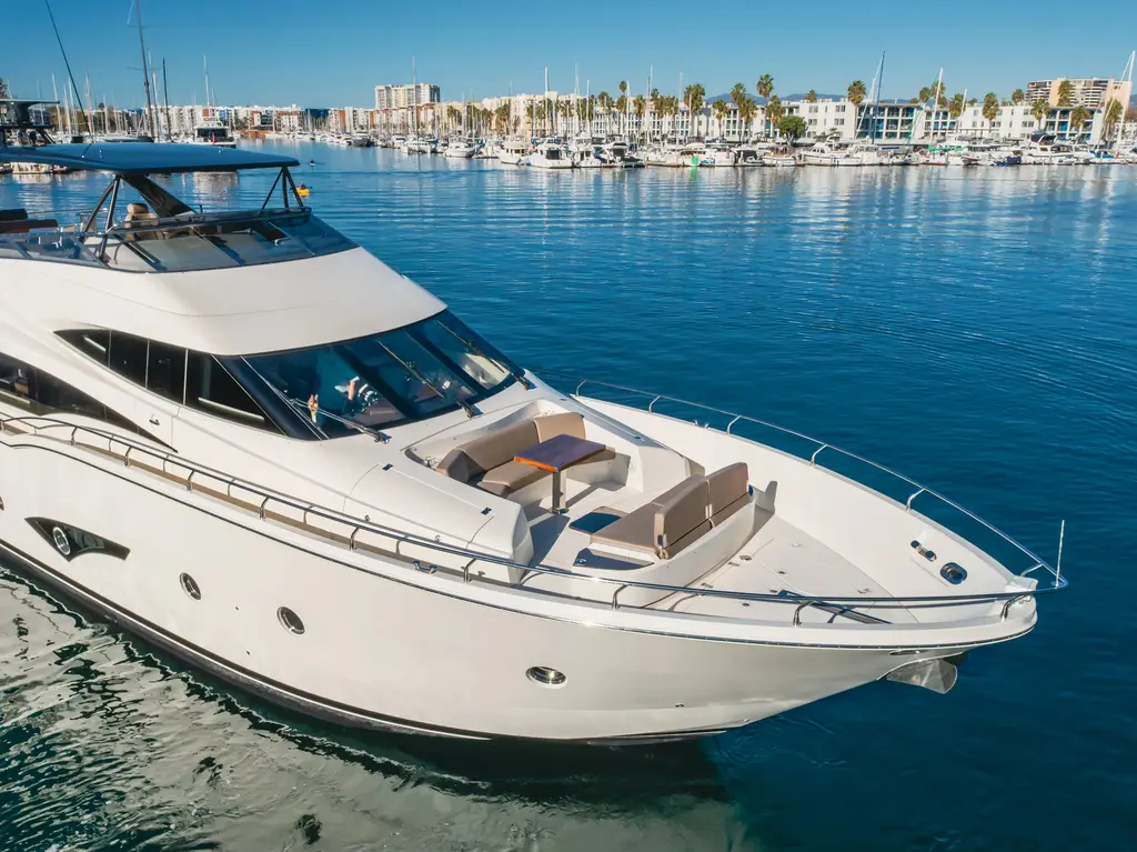 FINE SEAS-ONINGS 2018 Marquis 720 Fly Yacht For Sale in Marina del Rey CA FINE SEAS-ONINGS 2018 Marquis 720 Fly Yacht For Sale in Marina del Rey CA