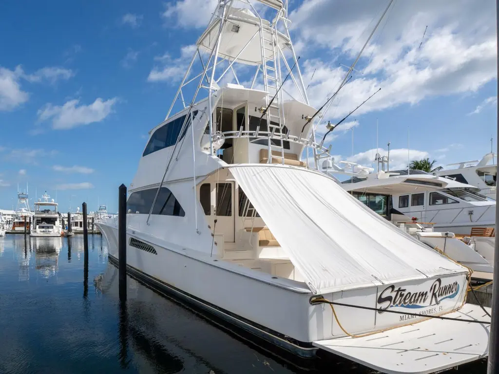 STREAM RUNNER 2005 Viking 74 Enclosed Bridge Yacht For Sale in Miami Shores FL STREAM RUNNER 2005 Viking 74 Enclosed Bridge Yacht For Sale in Miami Shores FL