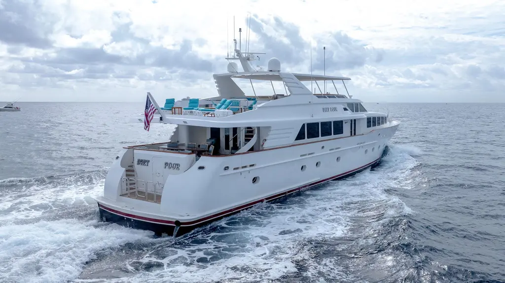 DIRT POOR 1999 Trinity Yachts Raised Pilothouse Yacht For Sale in Fort Lauderdale FL DIRT POOR 1999 Trinity Yachts Raised Pilothouse Yacht For Sale in Fort Lauderdale FL