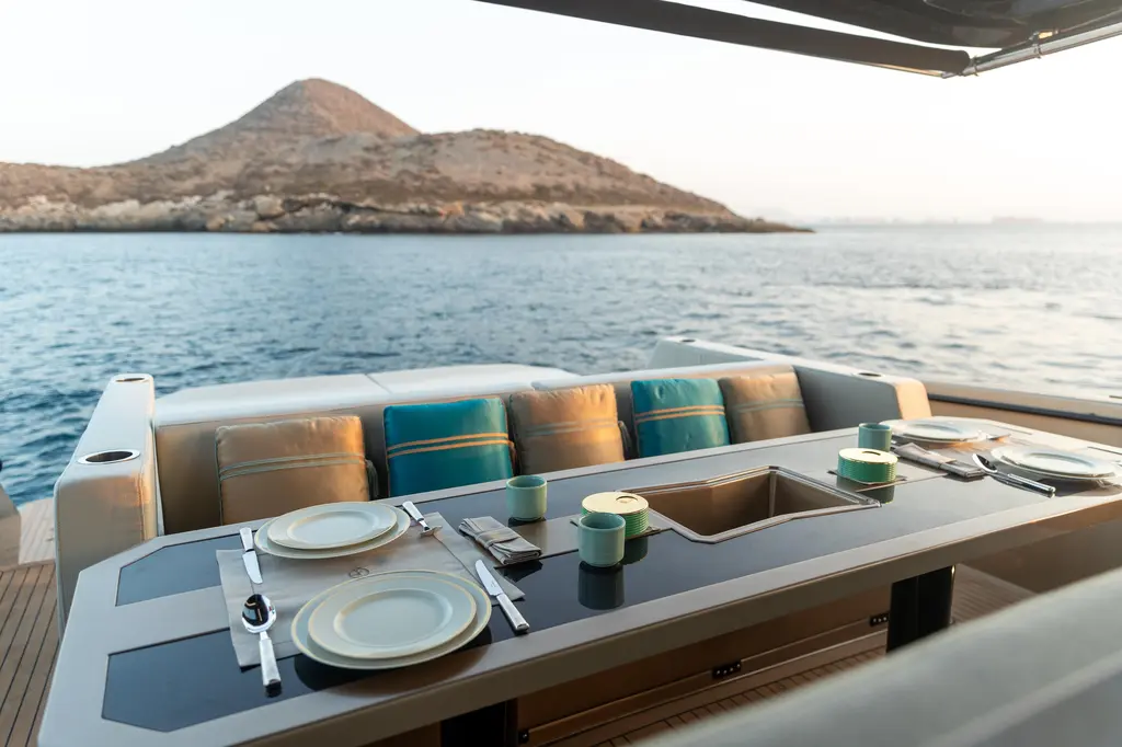 Goldfinger 2025 Tesoro T50 Speciale by Armani Yacht For Sale in Palma Goldfinger 2025 Tesoro T50 Speciale by Armani Yacht For Sale in Palma
