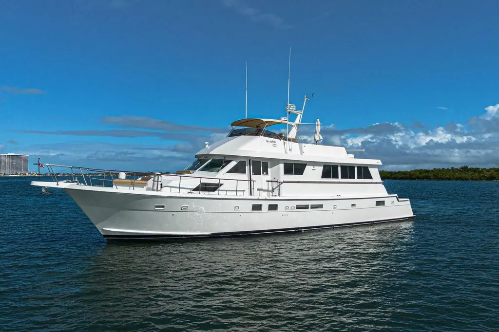 1989 hatteras 78 cockpit motor yacht palm beach shores florida for sale
