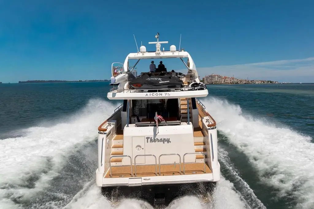 Therapy 2008 Aicon Yachts 75 Yacht For Sale in Miami Beach FL