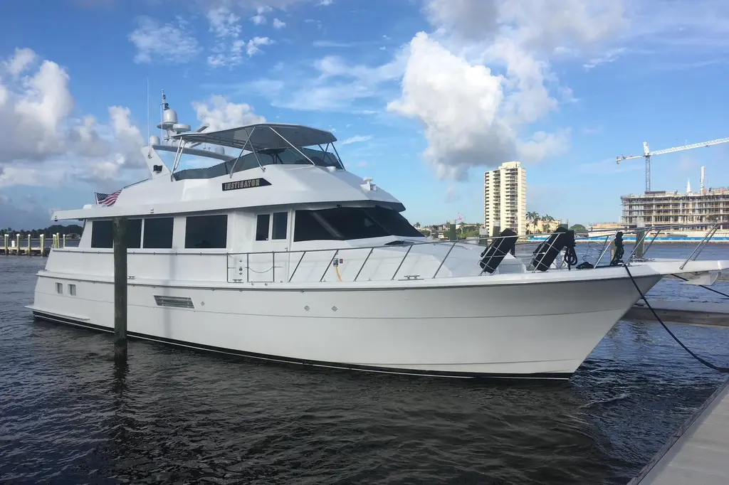 1999 hatteras 74 sport deck motor yacht instigator hypoluxo florida for sale