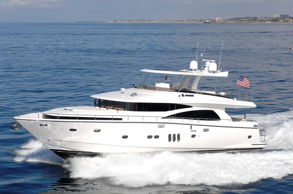 2026 johnson 80 motor yacht new construction newport beach for sale