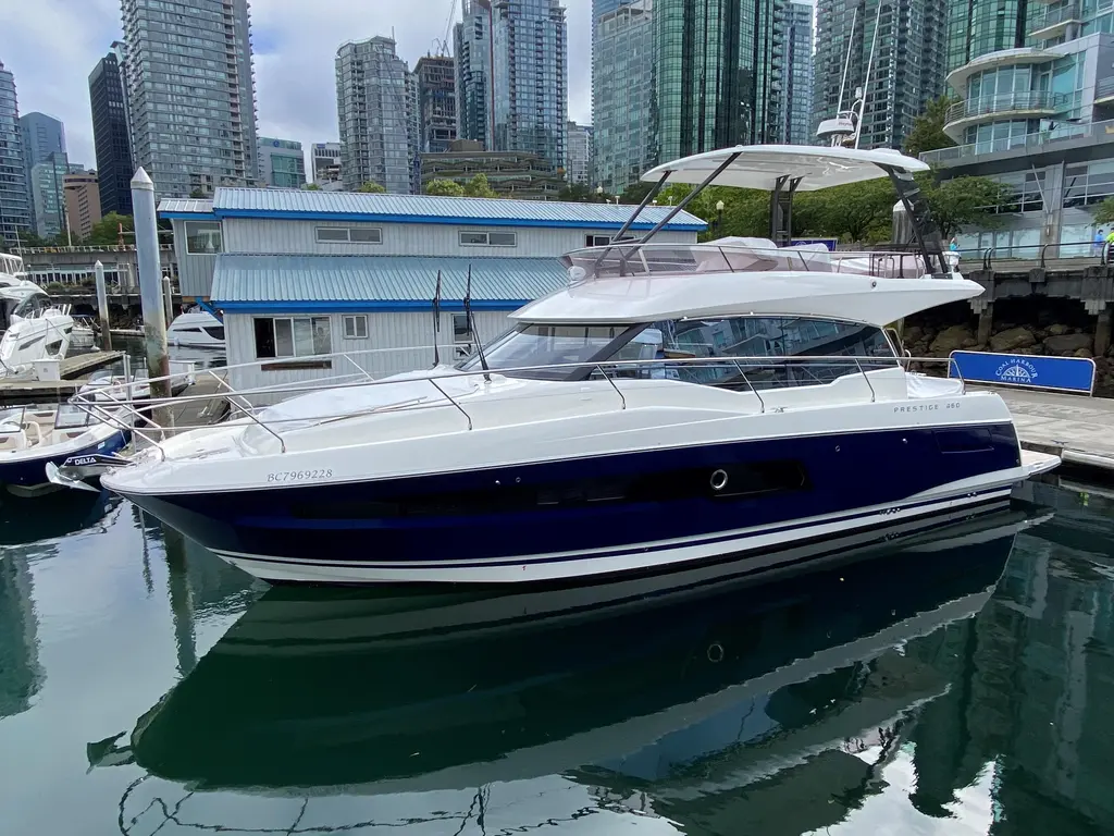 Blue Dream 2022 Prestige F-Line 460 Yacht For Sale in Vancouver BC Blue Dream 2022 Prestige F-Line 460 Yacht For Sale in Vancouver BC